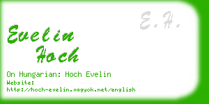 evelin hoch business card